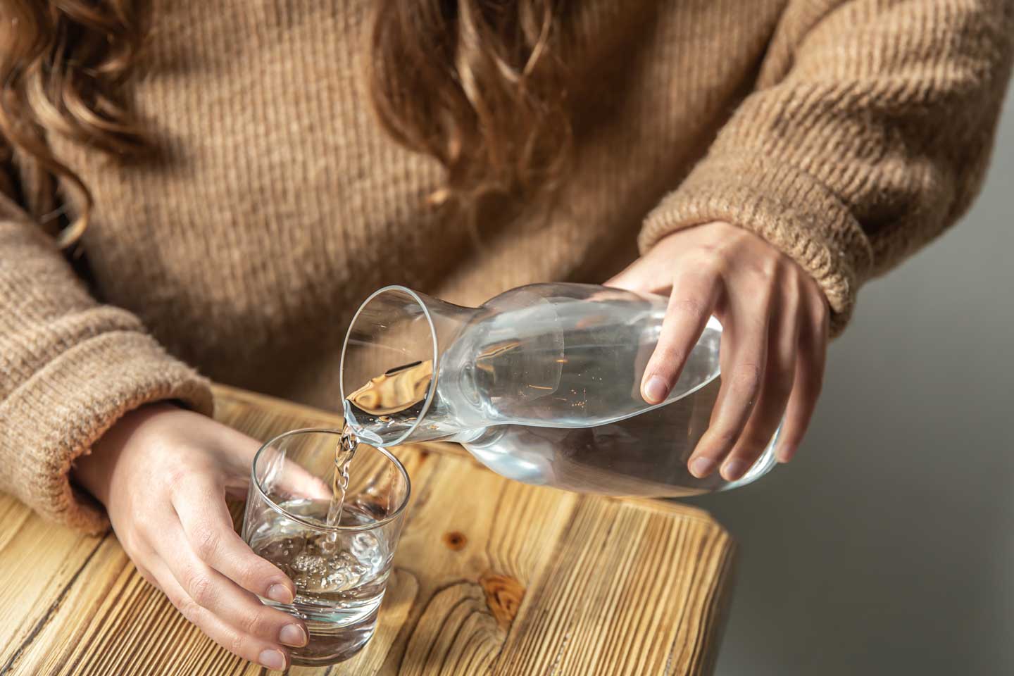 vrouw met water